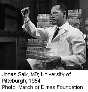 News Picture: The Salk Polio Vaccine: A Medical Miracle Turns 60
